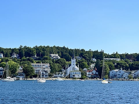 View from the water at Mackinac Island, Michigan
